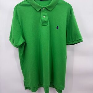Ralph Lauren Bright Green Polo with Purple Pony
